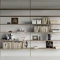 Modern Bookshelf Storage Rack 3d model