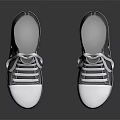 Blue Canvas Casual Shoes With White Laces And White Sole Simple Design