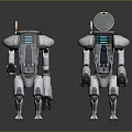 Modern Robot Mech Warrior Machine Battlearm Mechanical Battlearm Machine Warrior Fighting Robot Game Robot 3d model