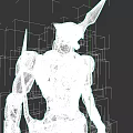 Game Movie Character Mech Warrior With Black Armor Red Orange Accents And Sharp Horns