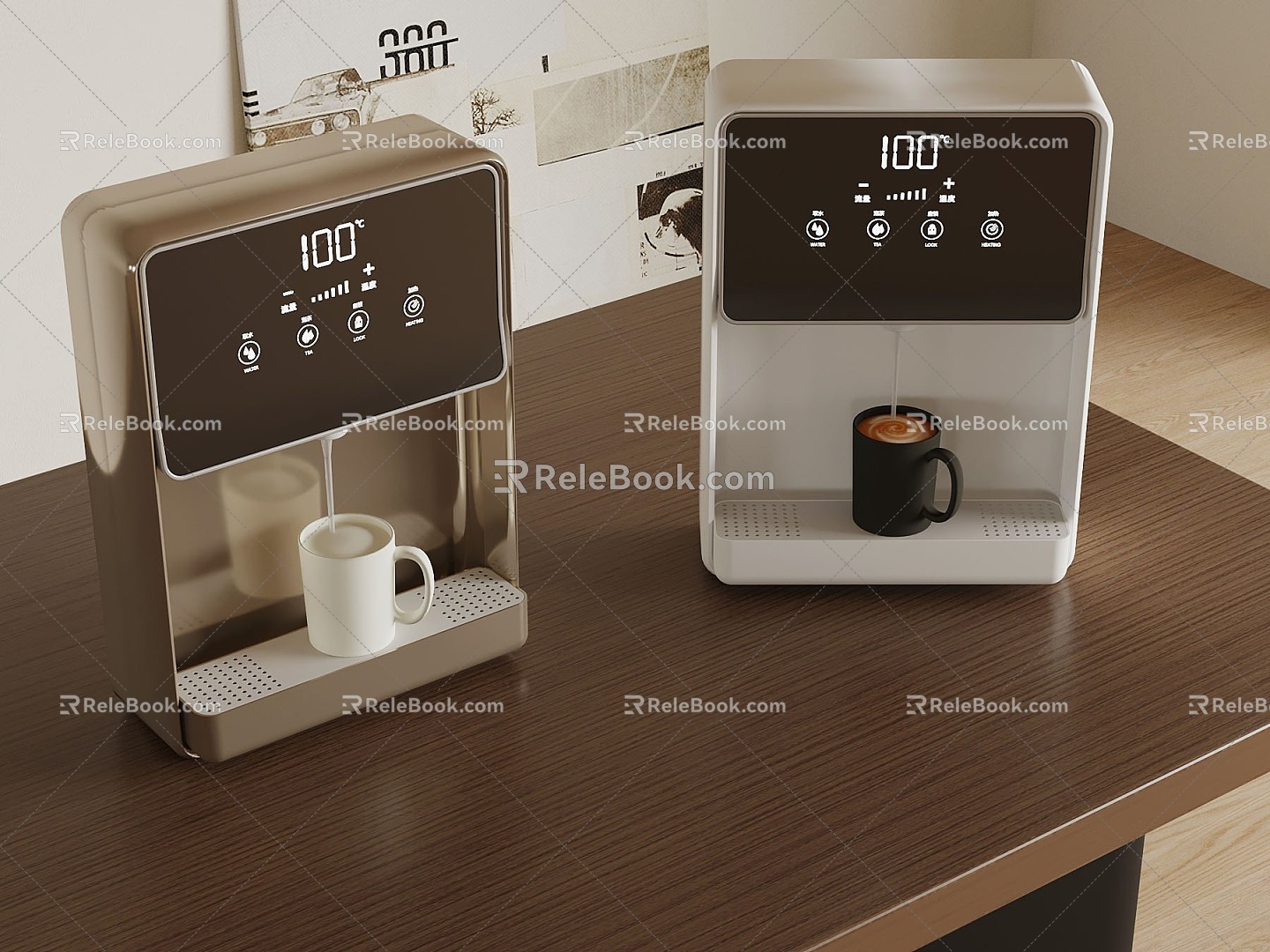 05 electrical combination modern direct drink machine coffee machine 3d model