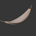 White Hammock with Hanging Ropes for Outdoor Relaxation and Comfort