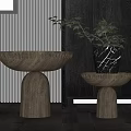 Modern Side Table Side Table Corner Table Coffee Table Side Table Coffee Table Decorative Table Plant Flower Pot Vase 3d model