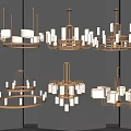 New Chinese Chandelier 3d model