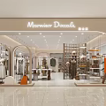 Stylish Clothing Store Interior With Mannequins Display Racks And Elegant Lighting