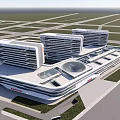 Modern Hospital Building Exterior With Multi Story Structure And Medical Design