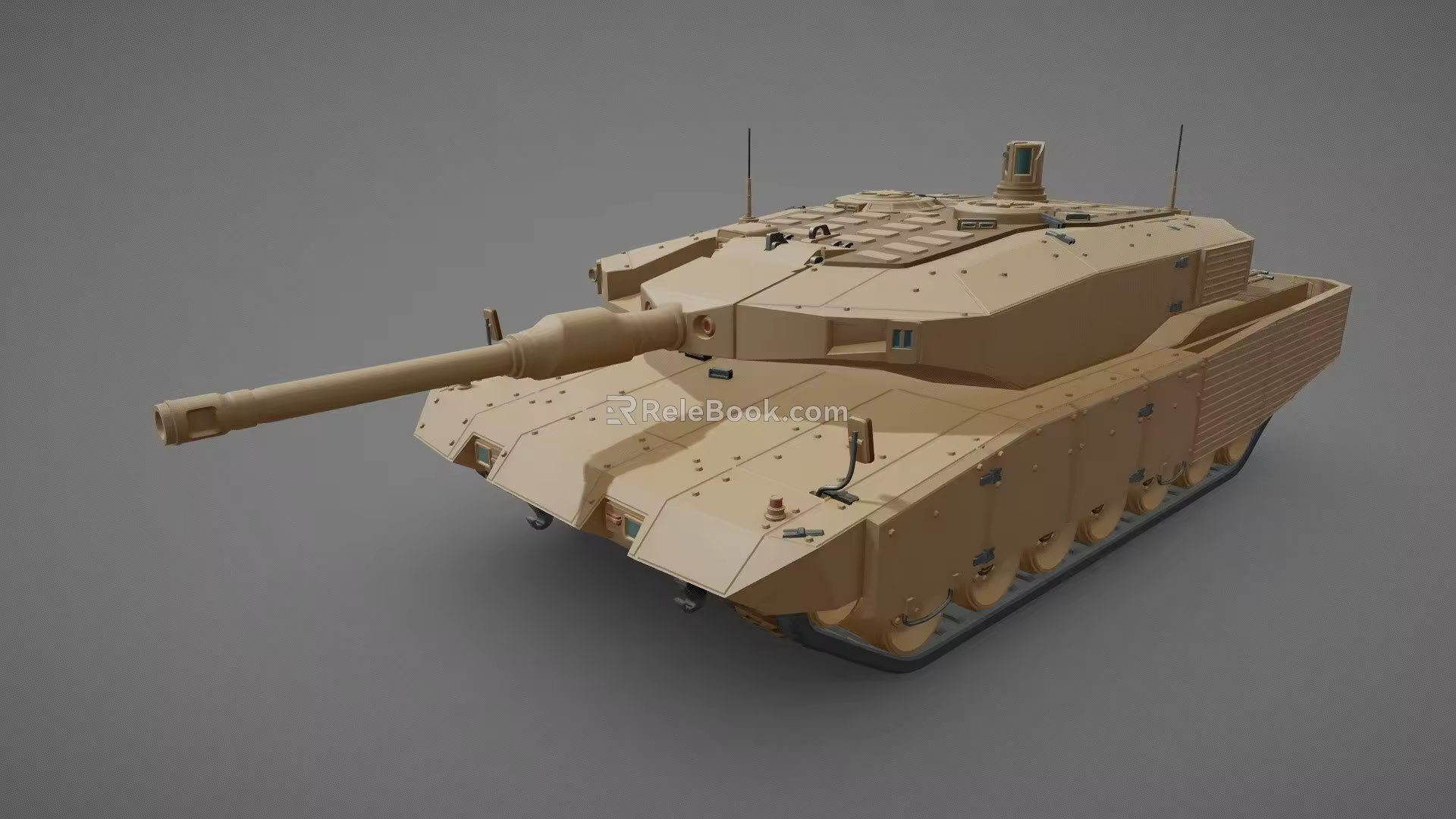 Leopard 2A7 Tank 3d model