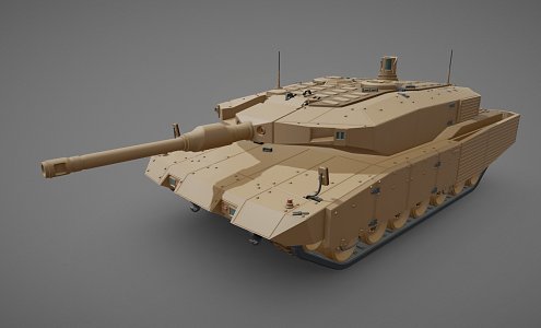 Leopard 2A7 Tank 3d model