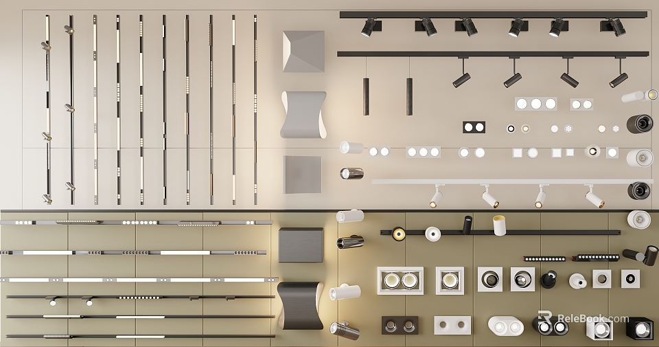 Modern LED Downlights And Spotlights With Various Styles For Home Lighting 3d model 