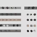 Modern socket socket socket smart mobile socket track socket circular socket 3d model