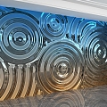 Modern background wall 3d model