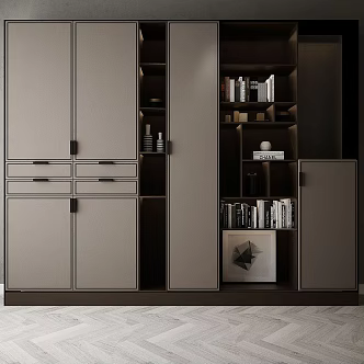 Furniture accessories wardrobe combination 3d model