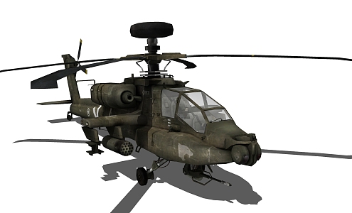 Modern Helicopter 3d model