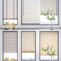 Modern Blinds Blinds Combination 3d model