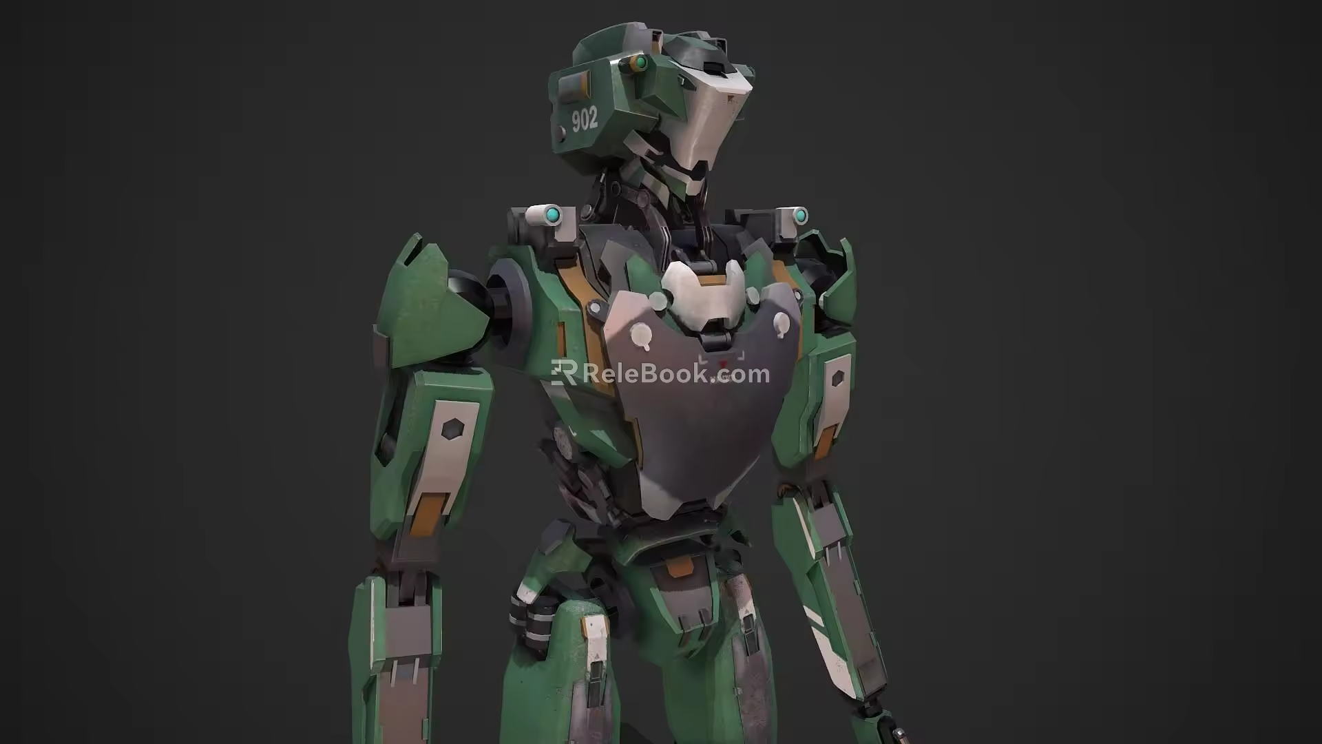 Skinned Skeleton Robot Animation Mechanical Warrior AI Smart 3d model