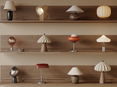 Table lamp combination model