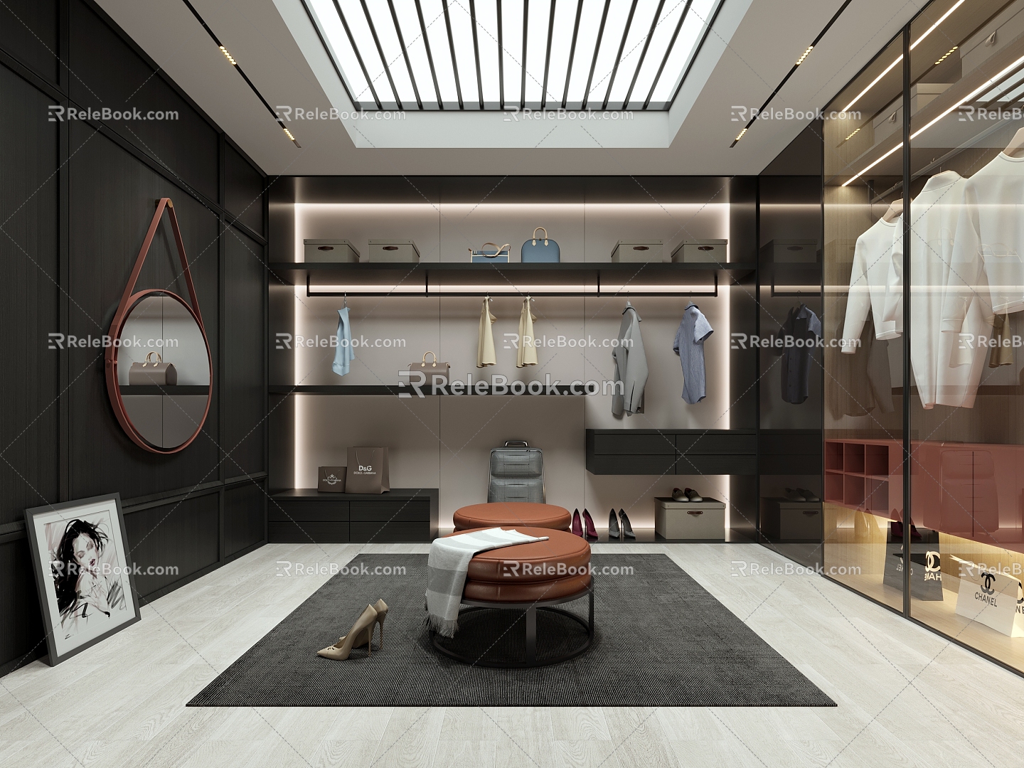 Modern Cloakroom 3d model