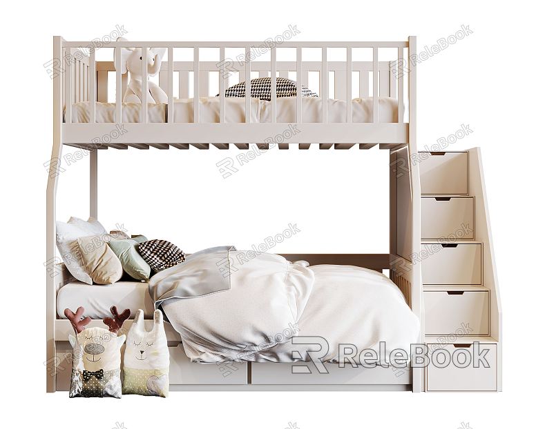 Modern Bed-and-Bed Children Bed-and-Bed model