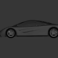Black Sports Car With Sleek Aerodynamic Design Silver Wheels And Modern Styling