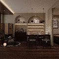 Elegant Beauty Hair Salon Space With Styling Tools Product Displays And Client Seating