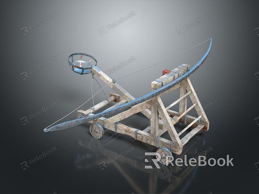 Ballista Catapult City Siege Attack City Catapult Medieval Weapon Medieval Ballista Medieval Catapult Medieval Catapult model