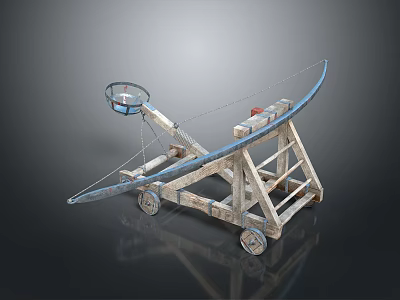 Ballista Catapult City Siege Attack City Catapult Medieval Weapon Medieval Ballista Medieval Catapult Medieval Catapult 3d model