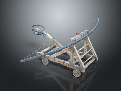 Ballista Catapult City Siege Attack City Catapult Medieval Weapon Medieval Ballista Medieval Catapult Medieval Catapult 3d model