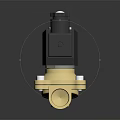 Industrial Solenoid Valve Equipment With Brass Body And White Plastic Top Components