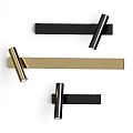 Modern Black and Gold Wall Sconces with Minimalist Design for Home Interior Lighting