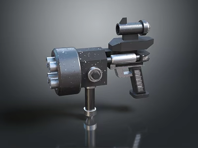 revolver pistol semi-automatic pistol automatic pistol modern weapon hot weapon 3d model