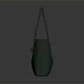 Stylish Green Leather Handbag With Dual Handles And Simple Design For Daily Use
