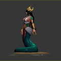 snake demon 3d model