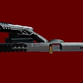 Modern Tactical Pistol With Black Silver Finish And Ergonomic Grip