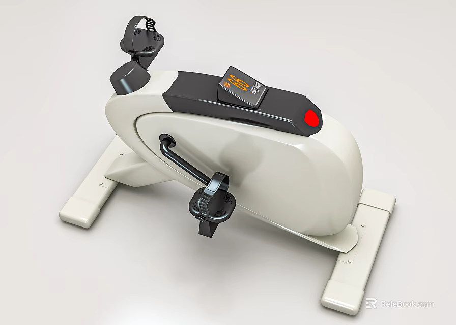 Medical Rehabilitation Equipment Exercise Bike With Digital Display And Pedal Design 3d model 