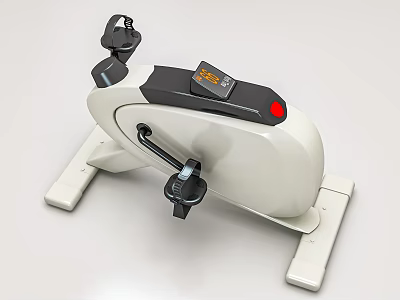 Medical Rehabilitation Equipment Exercise Bike With Digital Display And Pedal Design 3d model