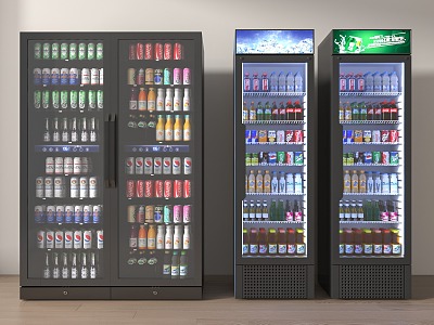 Modern Freezer Cabinet Beverage Cabinet Freezer Cabinet 3d model