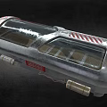 Sleek Industrial Equipment With Metallic Casing Transparent Window And Red Markings