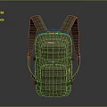 Durable Khaki Tactical Backpack With Multiple Pockets Webbing Straps And Shoulder Straps