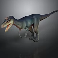Realistic Dinosaur Character 3D Model With Open Mouth Sharp Teeth And Standing Pose