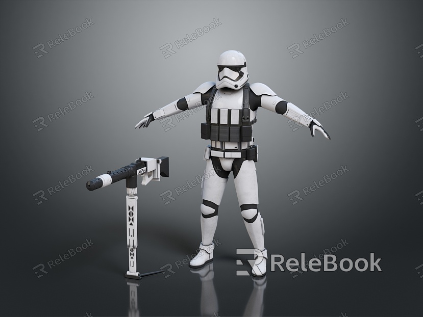 Science Fiction Warrior Future Warrior Next Generation Warrior Super Soldier Magic Warrior Super Soldier Science Fiction Soldier model