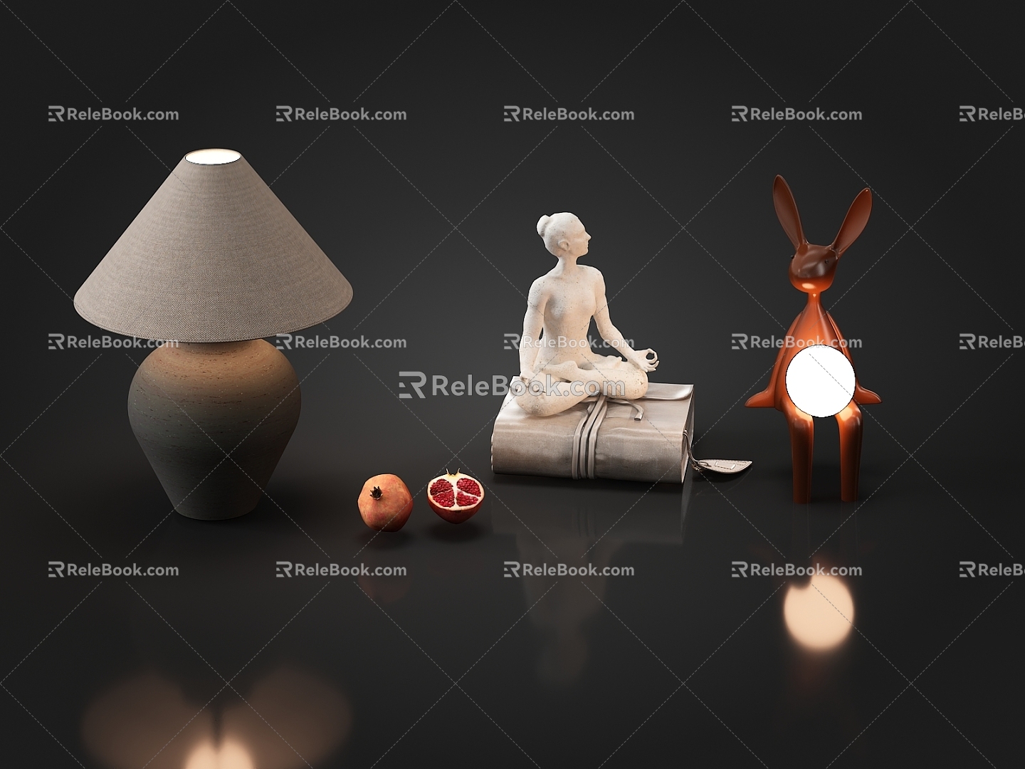 Table lamp ornaments model