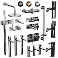 Modern Black Bathroom And Kitchen Faucet Fixtures With Various Design Styles