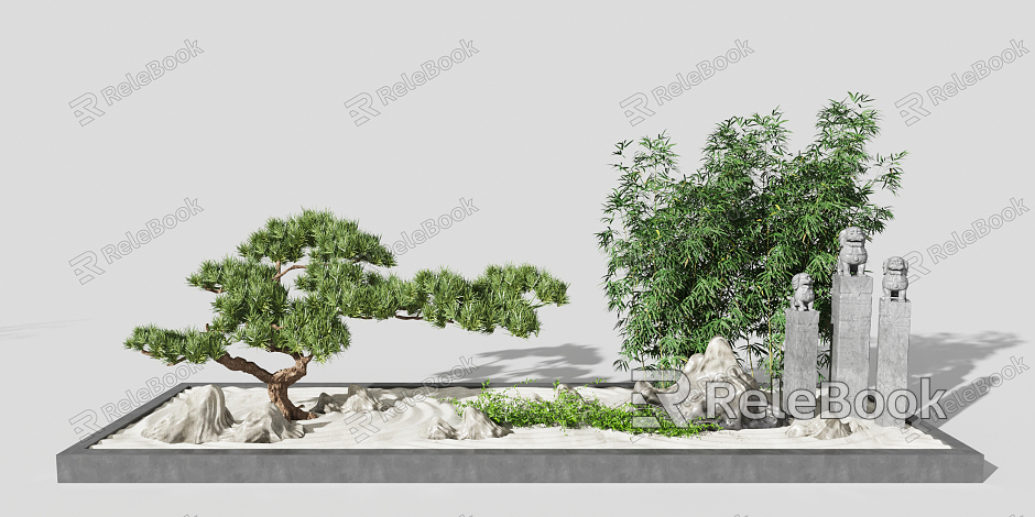 New Chinese landscape sketch model