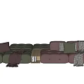 Modern Multiplayer Sofa 3d model