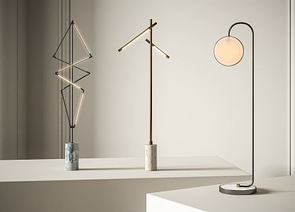 Modern floor lamp floor lamp combination 3d model