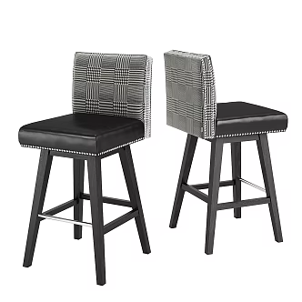 Simple Bar Chair Art Bar Chair Fabric Bar Chair Wooden Bar Chair Casual Bar Chair Bar Chair Bar Stool 3d model