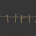 Wooden Fence Construction With Rope Connected Posts And Simple Outdoor Design
