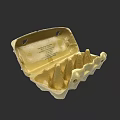 Open Paper Egg Carton With Six Slots For Fresh Farm Eggs