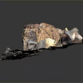 Natural Wood And Stone Material Samples With Organic Texture And Rustic Patterns