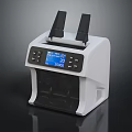 Automatic Bill Counter With Digital Display And Counting Function White Body 3d model